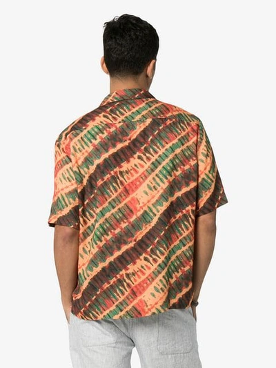 Missoni Short Sleeve Tie-dye Shirt In Orange In S2048 Orange