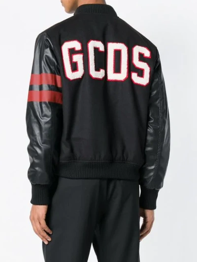 back logo bomber jacket