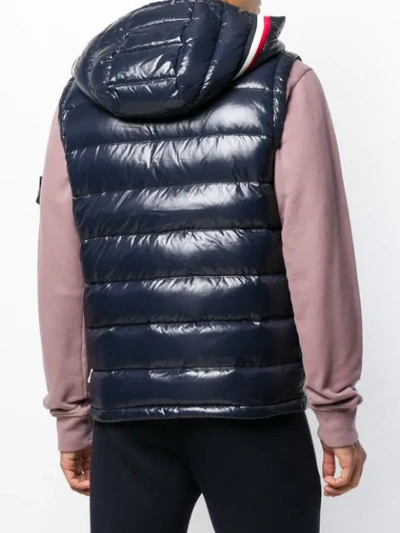 Shop Moncler Classic Padded Jacket In Blue