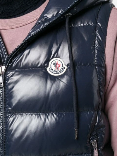 Shop Moncler Classic Padded Jacket In Blue