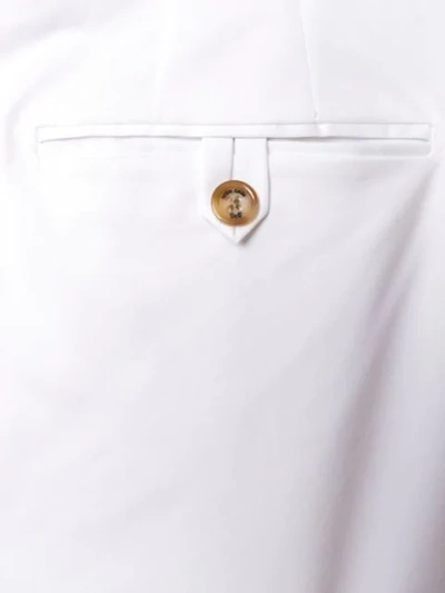 Shop Entre Amis Slim-fit Trousers In White