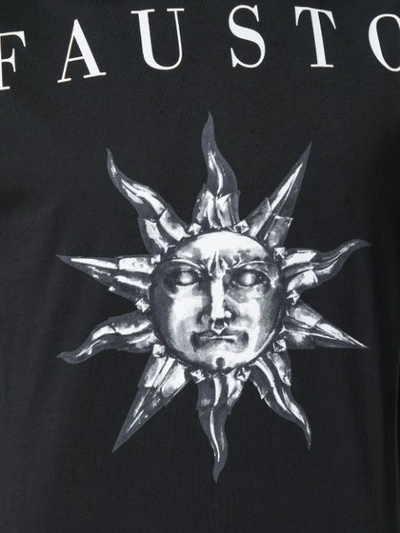 Shop Fausto Puglisi Sun Print Logo T In Black