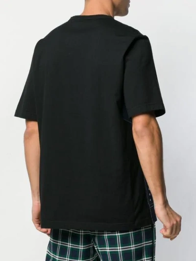 Shop Marni Colour Block T-shirt In Black