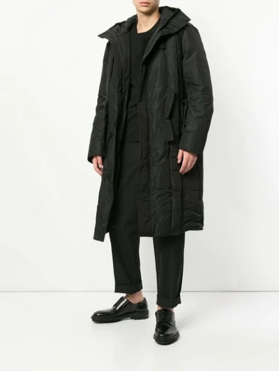 Shop Craig Green Zipped Up Parka In Black