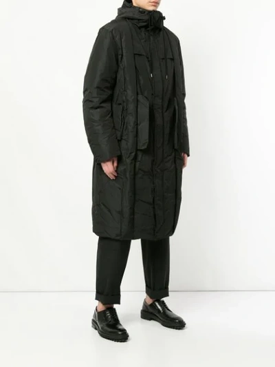 Shop Craig Green Zipped Up Parka In Black