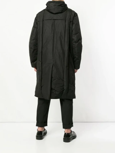 Shop Craig Green Zipped Up Parka In Black