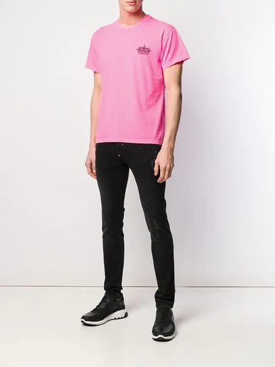 Shop Amiri Logo T In Pink