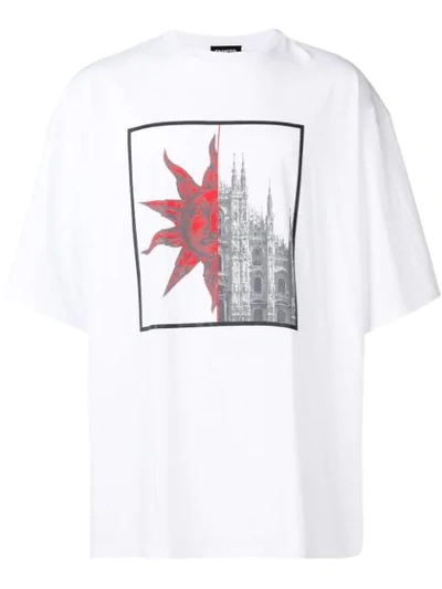 Shop Fausto Puglisi Printed T In White