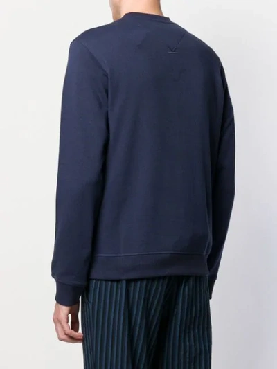 Shop Kenzo Waves Sweatshirt In Blue