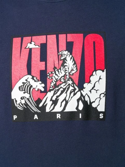 KENZO WAVES SWEATSHIRT - 蓝色