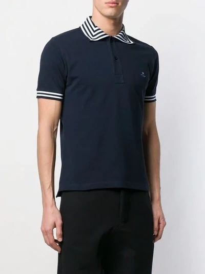 Shop Vivienne Westwood Poloshirt Mit Streifen In Blue