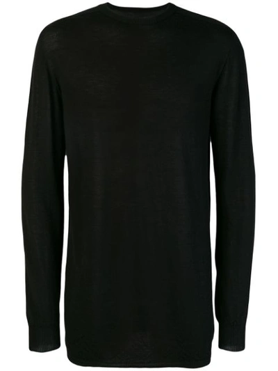 Shop Rick Owens Longline Sweater - Black