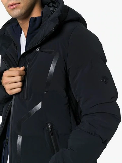 Shop Descente Storm Padded Feather Down Jacket In Black