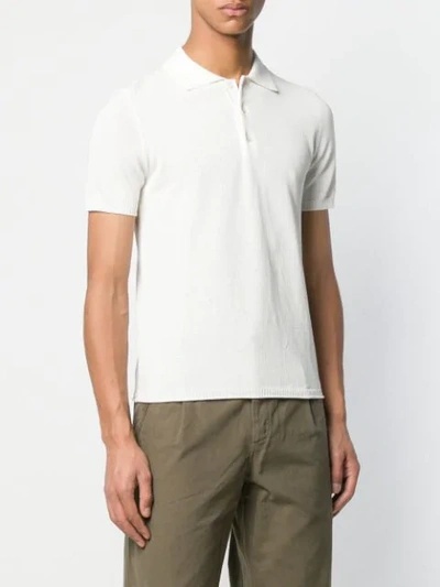 Shop Altea Classic Polo Shirt - White