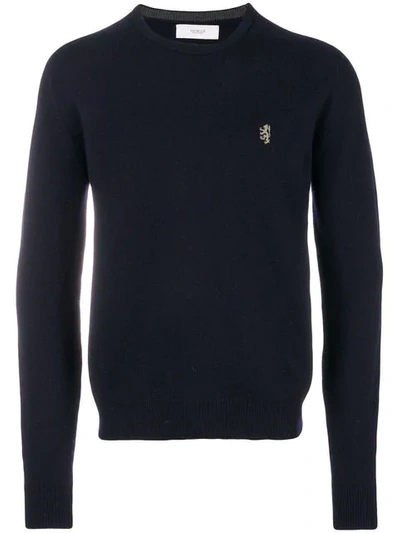 Shop Pringle Of Scotland Round Neck Jumper In Blue