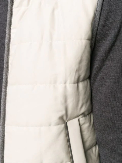 Shop Canali Quilted Gilet In Neutrals