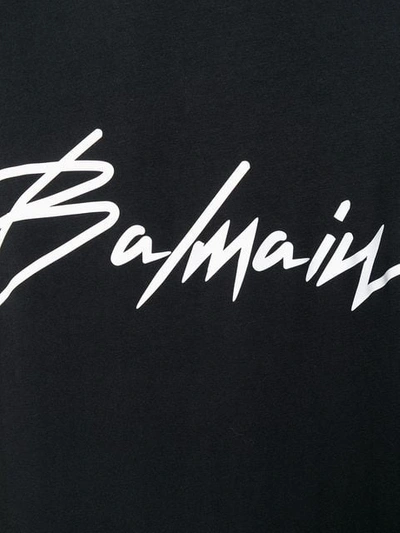 Shop Balmain Logo T In Black