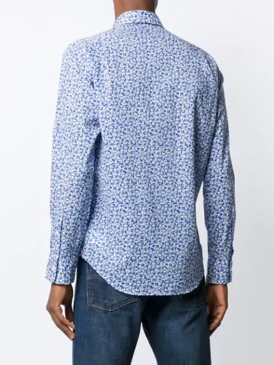 Shop Polo Ralph Lauren Floral Print Shirt In Blue