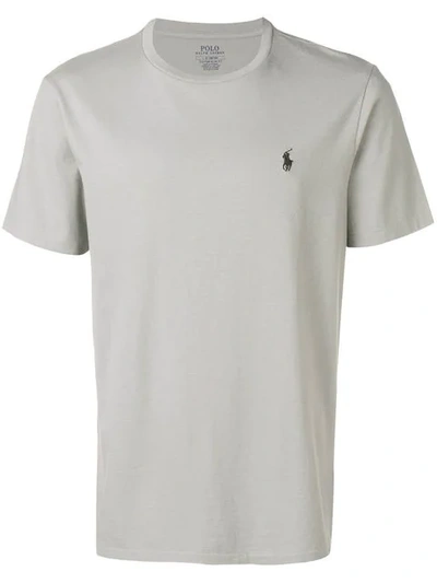 Shop Polo Ralph Lauren Signature Logo T In Grey