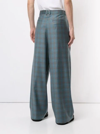 Shop Necessity Sense Dobby Wide Trousers In Blue