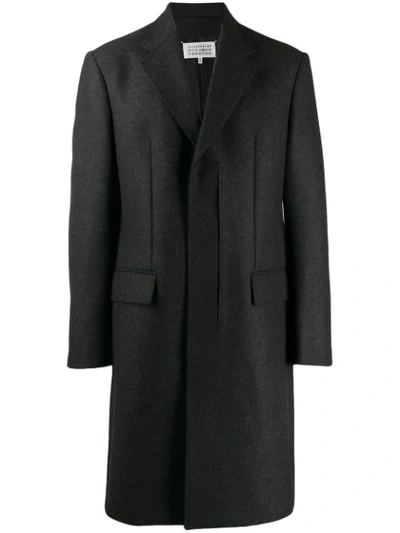 Shop Maison Margiela Single-breasted Coat In Grey
