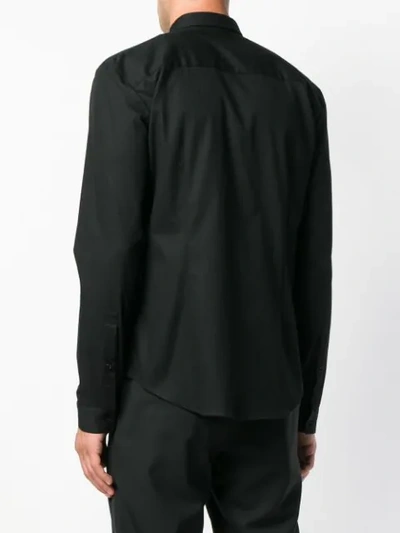 Shop Unconditional Front Zip Panel Shirt - Black