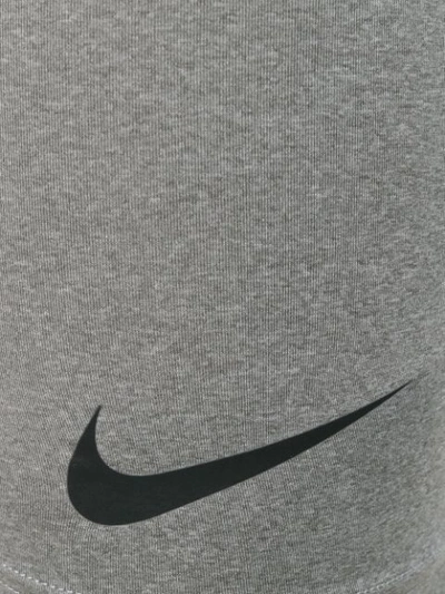 Shop Nike Pro Fitted Shorts In Grey