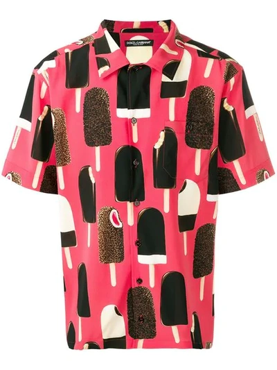 Shop Dolce & Gabbana Ghiaccioli Print Shirt In Pink