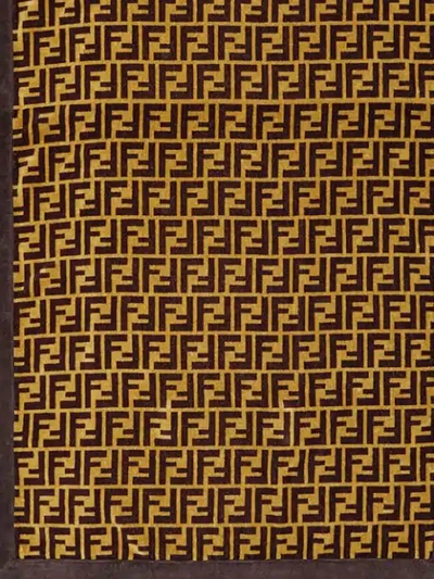 Shop Fendi Brown Monogram Towel