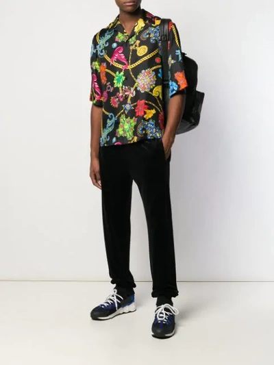 VERSACE ALL-OVER PRINT SHIRT - 黑色