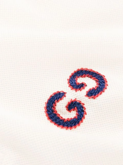 GUCCI POLO WITH GG EMBROIDERY - 黄色