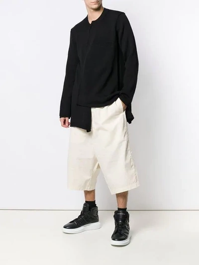 Shop Rick Owens Drkshdw Elasticated Waistband Shorts In Neutrals