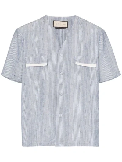 Shop Prevu Eden Striped Shirt In Blue