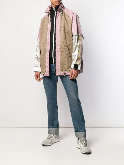 VALENTINO LOGO PRINT WINDBREAKER - 粉色