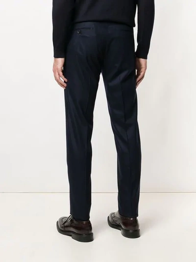 Shop Pt01 Classic Tailored Trousers In Blue