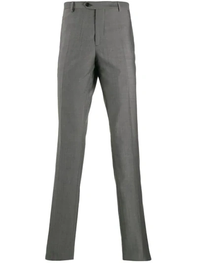 Shop Etro Tailored Suit Trousers - Grey