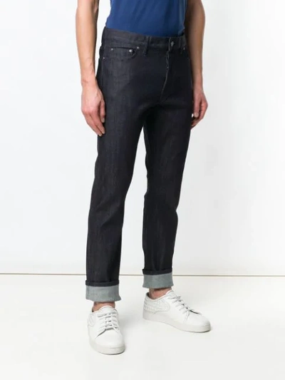 Shop Bottega Veneta Straight Leg Jeans In Blue