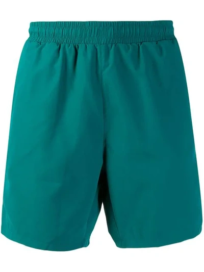 Shop Hugo Boss Logo Swim Shorts In Green