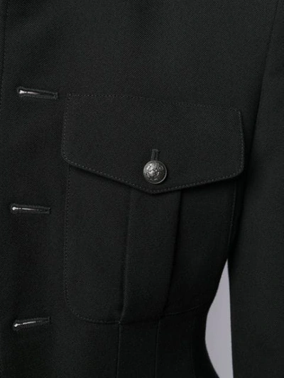 Shop Balenciaga Officer Jacket In Black
