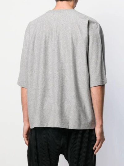 Shop Issey Miyake Oversized T-shirt In Grey