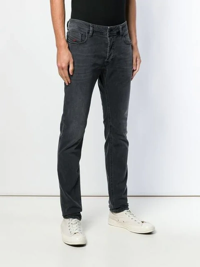 Shop Diesel Sleenker 069eq Jeans In Black