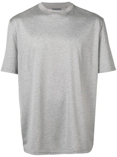 Shop Lanvin Logo Print T In Grey
