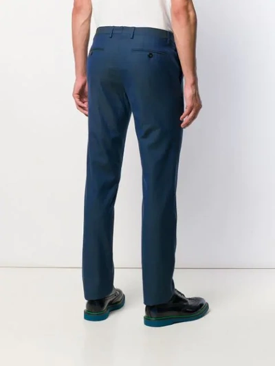 Shop Etro Straight-leg Trousers In Blue