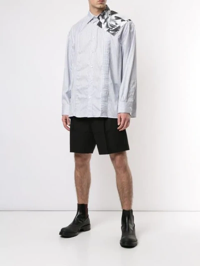Shop Raf Simons Tailored Shorts In Black