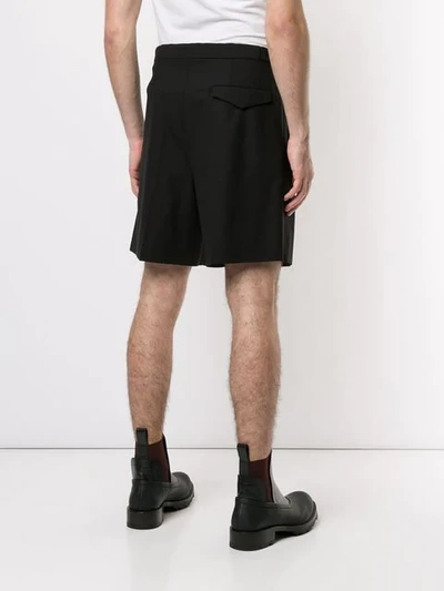 Shop Raf Simons Tailored Shorts In Black
