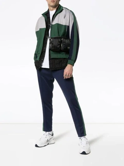 Shop Nike X Martine Rose Green And Blue Sweatpants