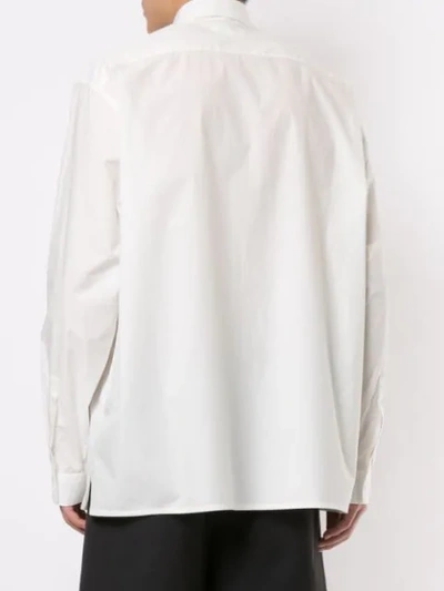 Shop Jil Sander Graphic Print Shirt In White