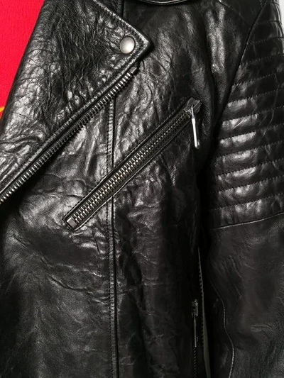 Shop Gucci Biker Jacket In Black