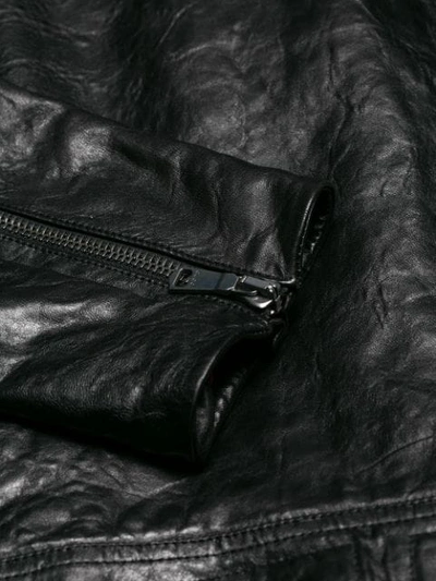 Shop Gucci Biker Jacket In Black