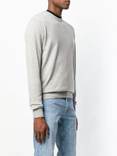 Shop Stella Mccartney Crew Neck Jumper In Grey